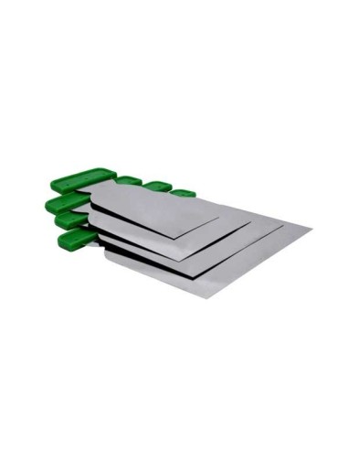 Juego de espatulas de carrocero A. inox