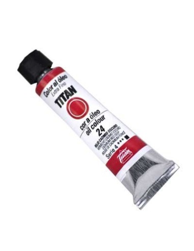 Titan Óleo nº 24 Rojo cadmio oscuro 20 ml