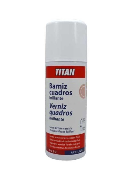 Titan barniz cuadros brillante espray 400 ml