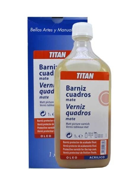 Titan barniz cuadros mate 1 L