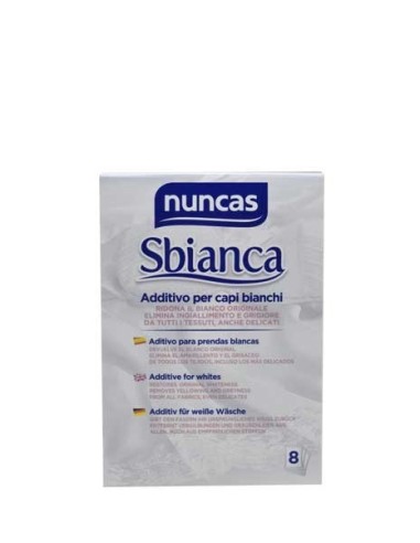 Nuncas sbianca aditivo para ropa blanca 8 sobres