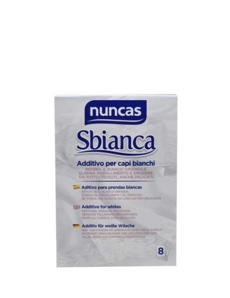Nuncas sbianca aditivo para ropa blanca 8 sobres