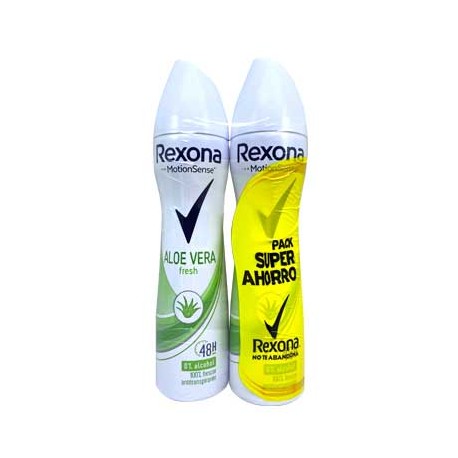 Rexona desodorante spray aloe vera duplo