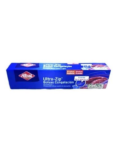 Albal bolsas congelación ultra-zip 20u 2 tamaños