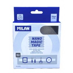 Milan cinta adhesiva doble cara removible 3mt x 30mm