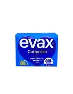 Compreses Evax Cottonlike super amb ales 12u