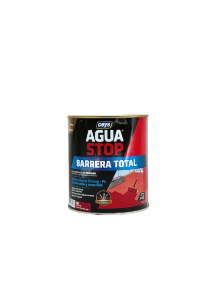 ceys agua stop barrera total 1kg gris grietas, tejados, terrazas, chimeneas.
